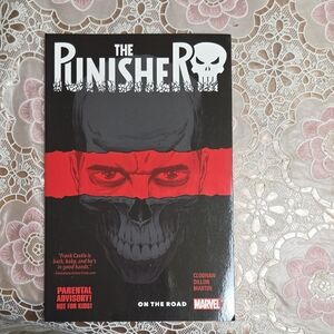 Marvel The Punisher Red and Black Cover Comic